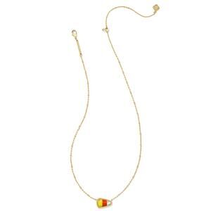 NEW KENDRA SCOTT women's candy corn necklace in gold